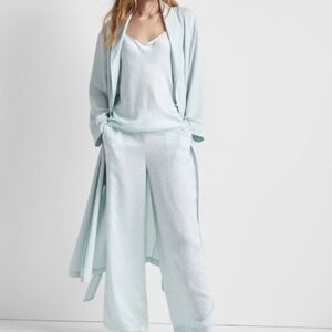 Elegant Light Blue Women's Pajama Set